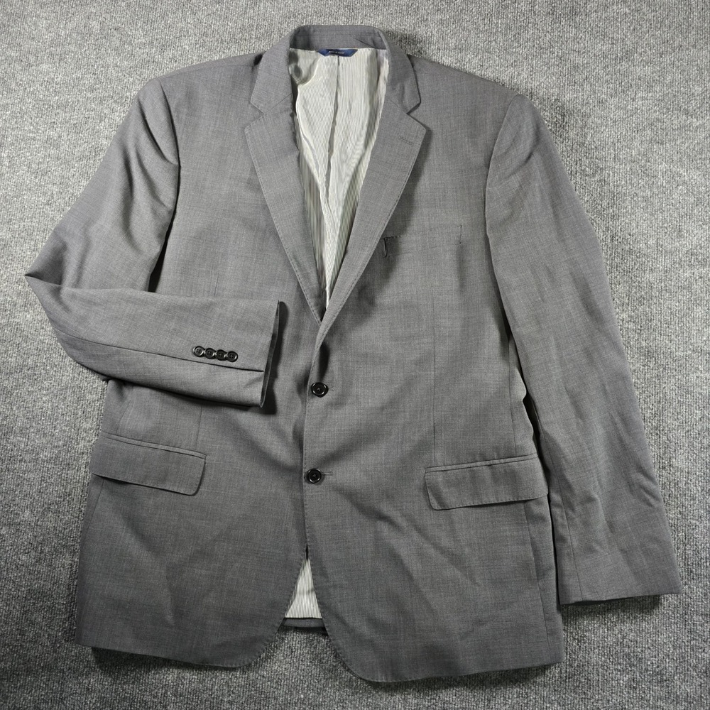 Brooks Brothers Explorer Traditional Gray Blazer Sport Coat 48L Mens 2 Button
